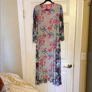 Floral Multicolor Women's Dress